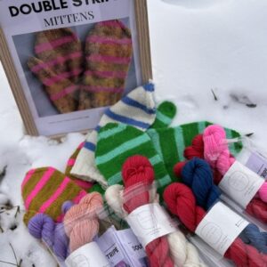 Double Stripped Mittens
